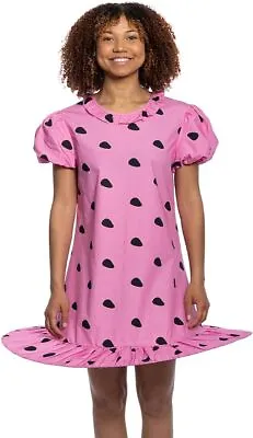 Sally Comic Strip Pink Polka Dot Mini Dress Halloween Party Costume Cosplay • $59.95
