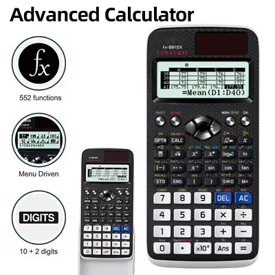 FX-991EX Portable Scientific Calculator Classwiz 552 Function Spreadsheet New AU • $39.90