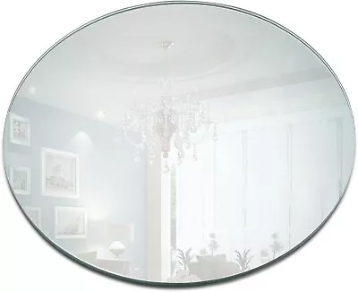 Round Mirror Plate Set Of 12 Round Mirror Trays - 10 Inch Diameter 1.5 Mm Thick • $37.99