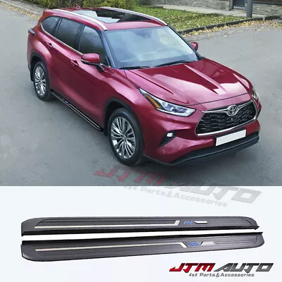 Black Aluminium Running Board Side Steps To Suit Toyota Kluger 2021+ • $288.97