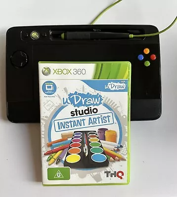 UDraw XBOX 360 Black Game Drawing Tablet  With Udraw Studio Instant Artist. • $29.99