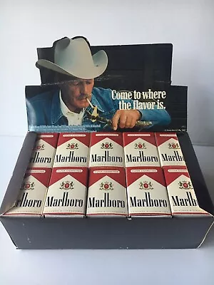 Vintage 1987 MARLBORO MAN Match Box Display Box 40 Match Boxes New Old Stock • $109.95