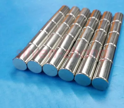 Wholesale 1/2'' X 5/6'' Cylinder Round Strong Neodymium Rare Earth Magnets N50 • $4.74