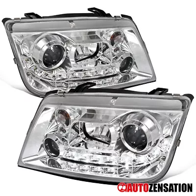 Fit 1999-2004 VW Jetta Bora MK4 LED Strip Projector Headlights Lamps Left+Right • $172.99