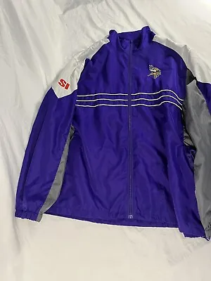 Vintage Minnesota Vikings Nfl Reebok Team Apparel Jacket - Size Extra Large • $24.99