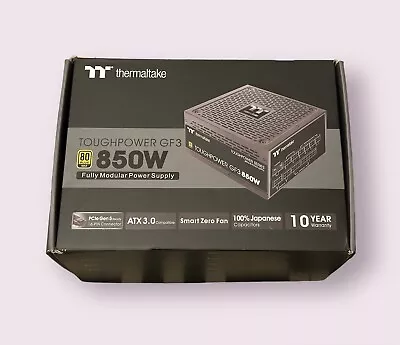 850W PSU Thermaltake Toughpower GF3 Native PCIe 5 Fully Modular 80PLUS Gold • £115