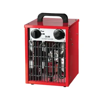 £56.95 • Buy 3KW Industrial Fan Heater Electric Workshop Garage Shed - New + Free 24h Courier