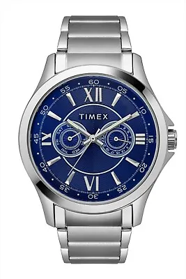 Timex Men's Quartz Blue Dial Calendar Multi Blue Dial Watch 44mm TW2T44300 • $66