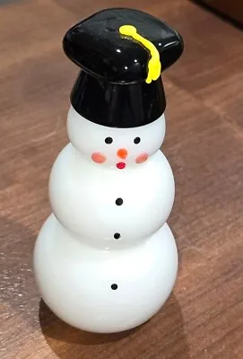 Vitrix Christmas Graduate Snowman Hot Glass Signed 2017 – Graduation • $65