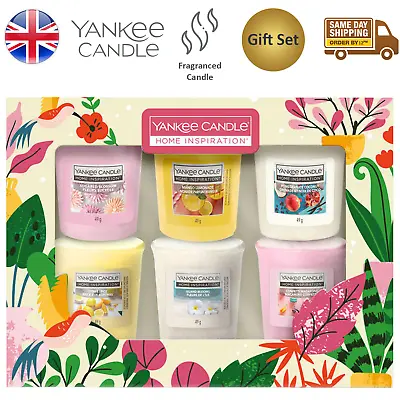 Yankee Candle Votive Gift Set Scented Home Fragrance Candles 6 Pieces • £12.24