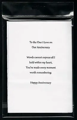 Pk Of 10 Our Anniversary Card Inserts Pre-cut 100gsm A6 A5 6x6 5x5 7x5 • £2.05