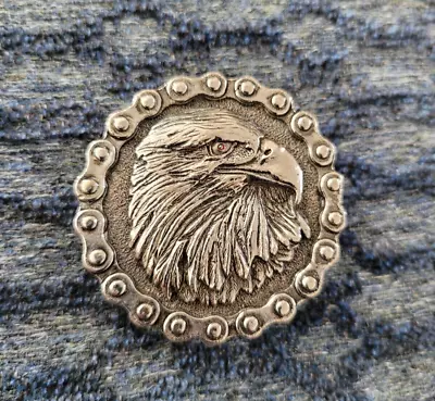 $25 • Buy Vintage Eagle Pin Motorcycle Vest Jacket Hat Shirt Lapel Badge Biker Nice Pin