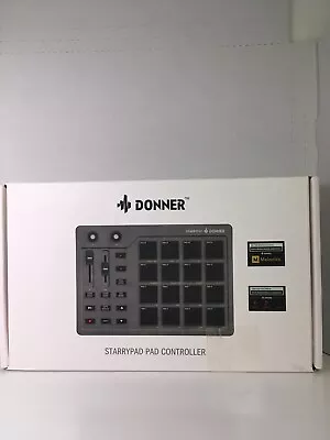 Donner USB MIDI Controller Beat Maker 16 Beat Pads 2 Fader Knobs Drum Machine • $64