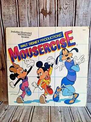 Walt Disney Mousercise Disneyland 62516 Vinyl Record LP 1982 Vintage Untested(W) • $5