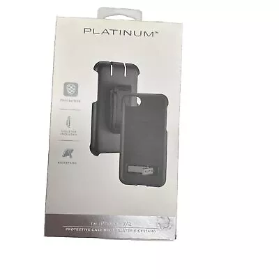 Platinum Protective Hard-shell Case Holster For Apple IPhone 8 / 7 PT-MA8HKBJ • $16