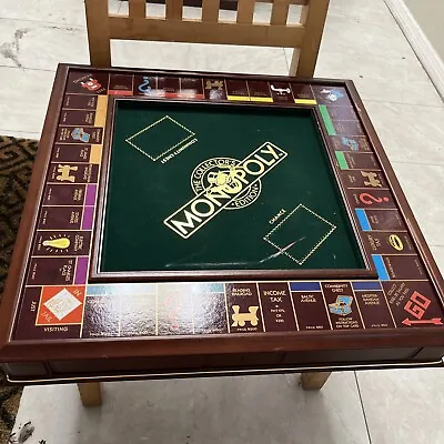 Monopoly 1991 Franklin Mint Collectors Edition Wood Board ONLY WITH MONEY • $200