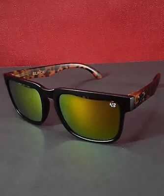 Spy Helm Sunglasses Ken Block PROMO Matte Black & Leopard Sunglasses & Pouch  • $18.98