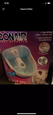Conair Foot Spa With Bubbles Massage Heat • $24