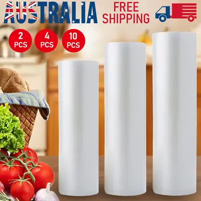 Food Vacuum Sealer Bags Rolls Vaccum Food Storage Saver Seal Bag Pack 20 25 28cm • $23.99