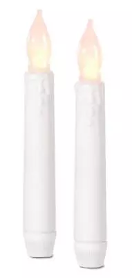 Battery Operated 12 LED 6 Inch TAPER CANDLES SAFETY Weddings Caroling Vigil Pets • $19.99