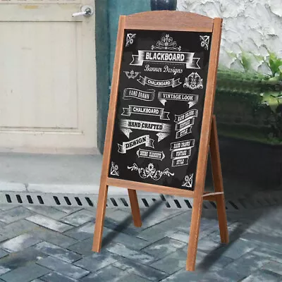 14.4x22‘’ Magnetic Sturdy A-Board Wooden Single Side Liquid Chalk Cafe/Shop/Pub  • £26.91