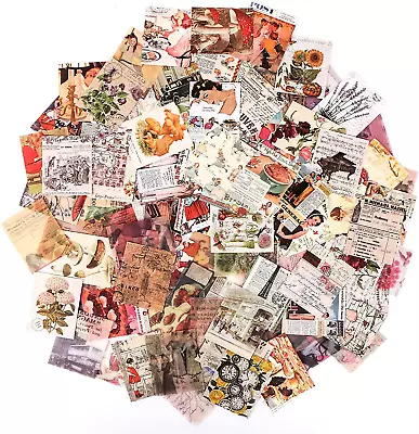 400Pcs Junk Journal Vintage DIY Material Paper Journaling Supplies Scrapbooking  • $11.83