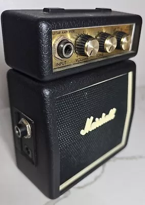 Marshall MS-2 1W Micro Practice Guitar Amplifier Mini Half-Stack Design Black • $49.99