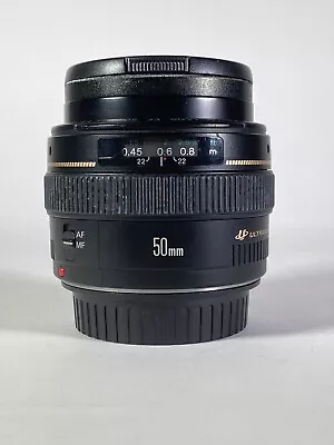 Canon EF 50mm F1.4 Lens With Caps And Filter Next Day Delivery Very Good • £139.99