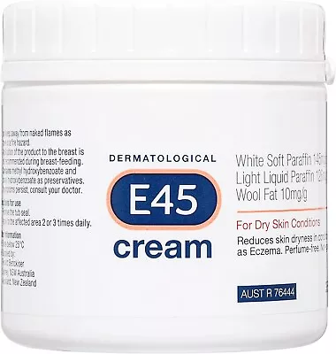 E45 Dermatological Cream For Dry Skin Conditions Non Greasy Emollient 350g-AU • $21.99