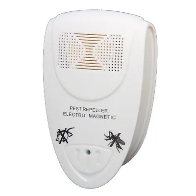 Electronic EU PLUG In Ultrasonic RODENT PEST FLY REPELLER Mice Rats Mosquitoes • £4.95
