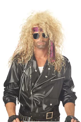 Heavy Metal Rocker Blonde Wig For Halloween Costume • $12.12