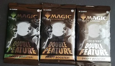 3 (three) X Magic The Gathering Innistrad: Double Feature Booster Draft Pack • $29.99