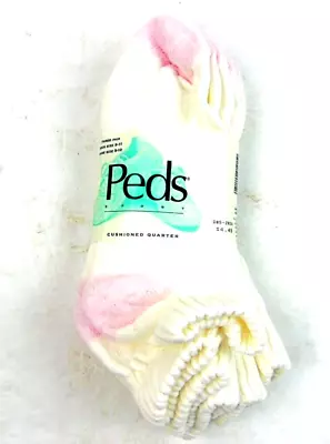 Vintage Peds 3 Pack Cushioned Quarter Socks Womens 9-11 • $25