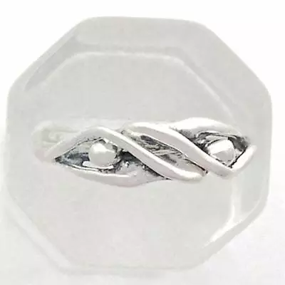 Man / Man Embrace Puzzle Ring 0.925 Sterling Silver Gay Men Lovers LGBTQ • $62.99