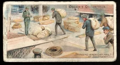 Tobacco Card OgdensROYAL MAIL 1909Shipping American Mails At Southampton#31 • £3.50