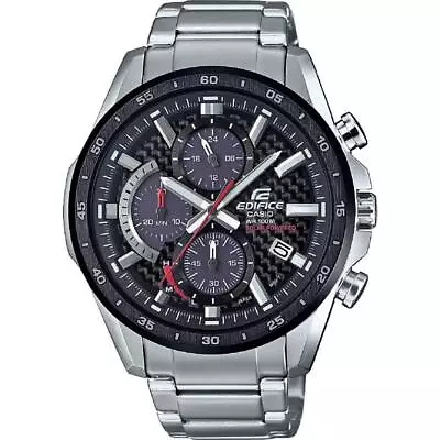 Casio Edifice Chronograph Mens Watch EQS-900DB-1A Black Silver • $426.67