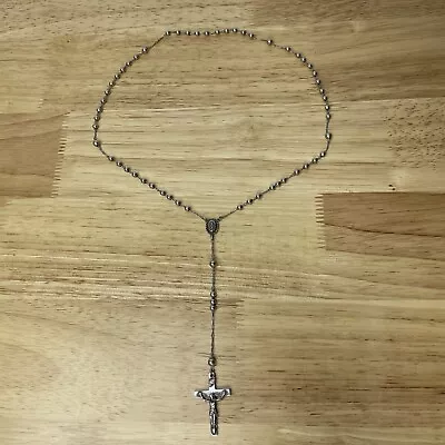 Chapel Sterling Vintage Rosary 925 Silver Beautiful • $40