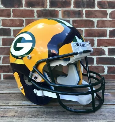 Aaron Rodgers Ripped Green Bay Packers+ Cal Bears Authentic Football Helmet • $1150