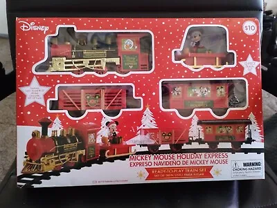Disney Mickey Mouse Holiday Express 12 Piece Christmas Train And Track Set • $29.99