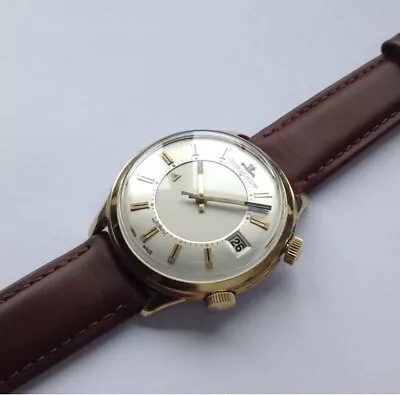 £1200 • Buy JLC Jeger Le Coultre Memovox - Swiss Automatic Alarm Watch  - Gold Ome Role