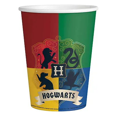 Harry Potter Party Cups Hogwarts Magic Birthday Party Potter Paper Drinking Cups • £2.99