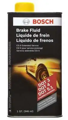 $24.78 • Buy 1 Quart Brake Fluid BOSCH Replaces DOT 3 DOT 4 DOT 5