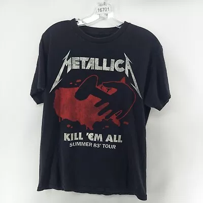 Metallica T Shirt Men Size Small Kill Em All Summer 83 Tour Black Short Sleeve • $9