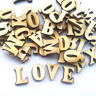 $2.76 • Buy 100PCS Wooden Alphabet Letters Crafts Baby Learning Teaching Play Toy CA