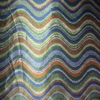3mx1.45mw Of 70s Influence Multi Colour Fabric. Vintage Retro • £15