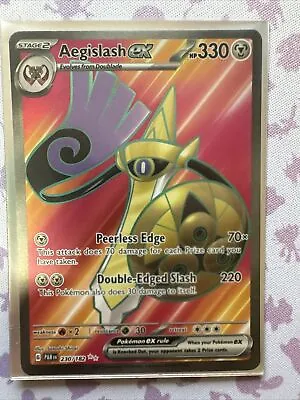 Pokemon - Paradox Rift - Aegislash Ex - 230/182 - NM • $15