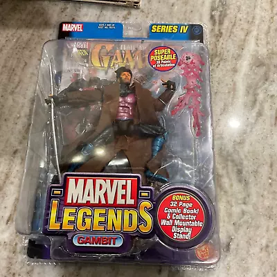 Marvel Legends X-Men Gambit Series 4 Toy Biz Action Figure W/ Comic Book New NIB • $24.99