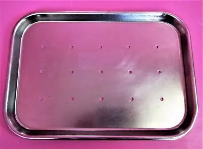 Vollrath (15 X10.5 ) Stainless Steel Perforated Surgical Instrument Mayo Tray • $16