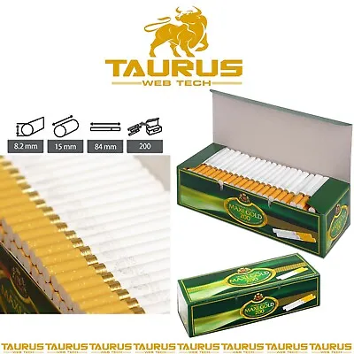£27.99 • Buy 4000x MAXI GOLD Filter Classic TUBES Tips Paper Smoking Cigarette Fil Tobacco UK