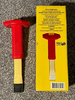 9  Cold Chisel Heat Treated Bolster Masonry With Hand Guard TUV Approved NEW • £5